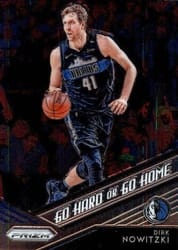 2018-19 Panini Prizm Go Hard or Go Home Dirk Nowitzki #18 card