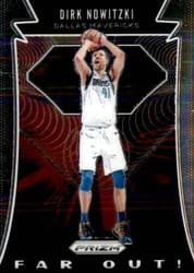 2019-20 Panini Prizm Far Out! Dirk Nowitzki #14 card