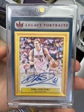 2023-24 Panini Court Kings Legacy Portrait Signatures Dirk Nowitzki #LP-DND card