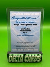 Dirk Nowitzki 2025-26 NBA Hoops 1989 Hoops Signatures card