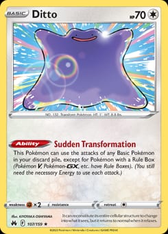 2023 Crown Zenith Ditto #107 card