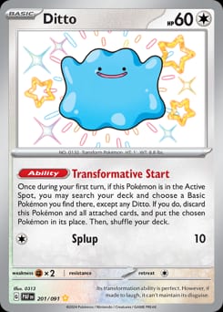 Paldean Fates Ditto #201 card