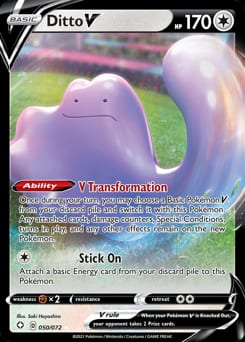 Shining Fates Ditto V #50 card