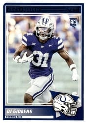 2025 Score Rookies DJ Giddens #95 card