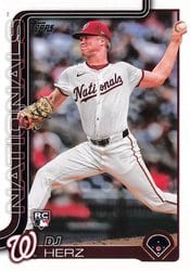2025 Topps Base Set DJ Herz #287 card