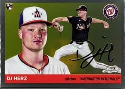 2025 Topps Chrome Platinum Base Set DJ Herz #355 card