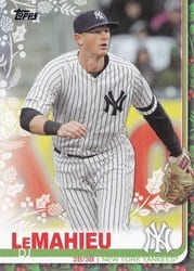 2019 Topps Holiday Base Set DJ LeMahieu #HW28 card