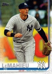 2019 Topps Update Base Set DJ LeMahieu #US233 card
