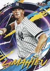 2020 Topps Fire Base Set DJ LeMahieu #15 card