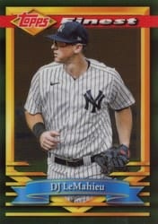 2021 Finest Flashbacks Base Set DJ LeMahieu #182 card