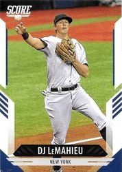 2021 Panini Chronicles Score DJ LeMahieu #22 card
