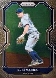 2021 Panini Prizm Base Set DJ LeMahieu #22 card