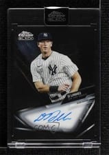 2021 Topps Chrome Black Autographs DJ LeMahieu #CBA-DME card
