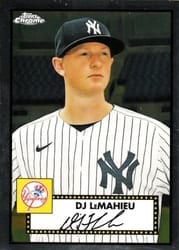 2021 Topps Chrome Platinum Anniversary Base Set DJ LeMahieu #217 card