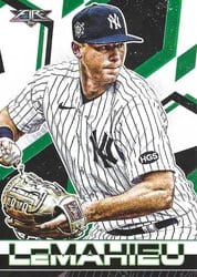 2021 Topps Fire Base Set DJ LeMahieu #165 card