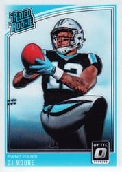 2018 Donruss Optic Base Set DJ Moore #166 card