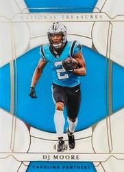 2021 Panini National Treasures Base Set DJ Moore #29 card