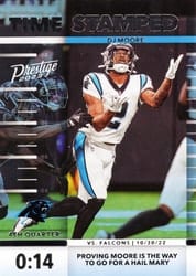 2023 Panini Prestige Time Stamped DJ Moore #10 card