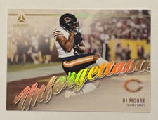 2024 Panini Luminance Unforgettable DJ Moore #UNF-DME card