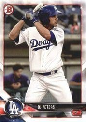 2018 Bowman Prospects DJ Peters #BP31 card