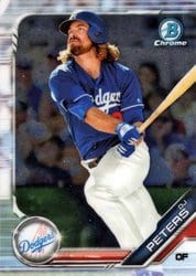 2019 Bowman Chrome Prospects DJ Peters #BCP-124 card