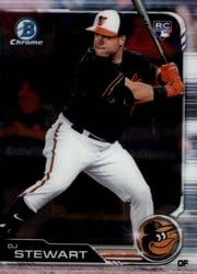 2019 Bowman Chrome Base Set DJ Stewart #9 card