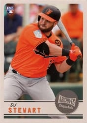 2019 Topps Archives Snapshots Base Set DJ Stewart #AS-DS card