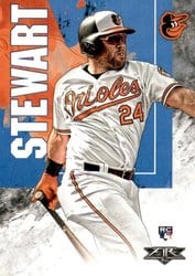 2019 Topps Fire Base Set DJ Stewart #71 card