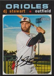2020 Topps Heritage Base Set DJ Stewart #620 card