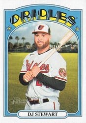 2021 Topps Heritage Base Set DJ Stewart #611 card