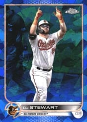 2022 Topps Chrome Sapphire Edition Base Set DJ Stewart #366 card