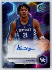 2023-24 Bowman University Best Best of 2023 Refractor Autographs DJ Wagner #B23-DW card