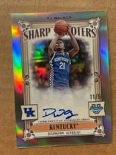 2023-24 Bowman University Chrome Sharp Shooters Autographs DJ Wagner #SSA-DW card
