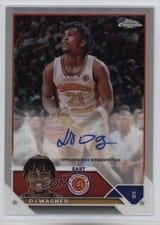 2023 Topps Chrome McDonald's All American Chrome Autographs DJ Wagner #CA-DW card