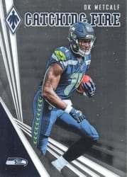 2019 Panini Phoenix Catching Fire DK Metcalf #3 card