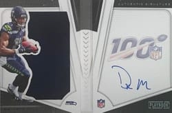 2019 Panini Playbook Base Set DK Metcalf #213 card