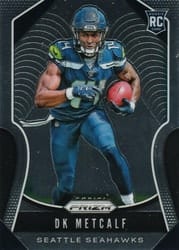 2019 Panini Prizm Base Set DK Metcalf #343 card