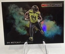 2021 Panini Obsidian Color Blast Black DK Metcalf #CB-12 card