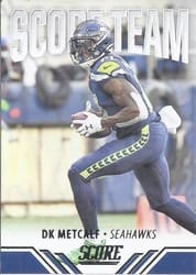 2021 Score Score Team DK Metcalf #ST3 card