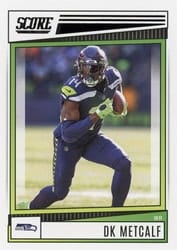 2022 Score Base Set DK Metcalf #172 card