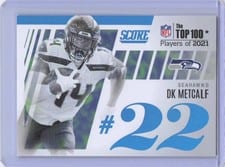 2022 Score Top 100 DK Metcalf #T22 card