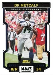 2023 Score Base Set DK Metcalf #181 card