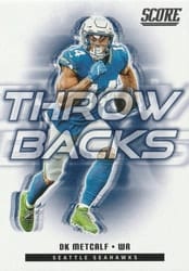 2025 Score Throwbacks DK Metcalf #15 card