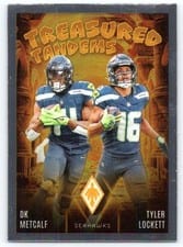 2024 Panini Phoenix Treasured Tandems DK Metcalf / Tyler Lockett #TT-SEA card