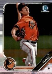 2019 Bowman Chrome Prospects DL Hall #BCP-139 card