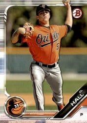 2019 Bowman Draft Base Set DL Hall #BD-33 card