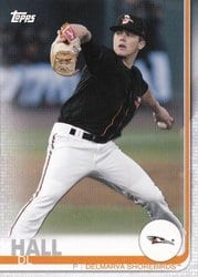 2019 Topps Pro Debut Base Set DL Hall #10 card
