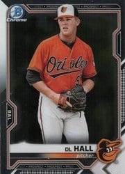 2021 Bowman Chrome Prospects DL Hall #BCP-122 card