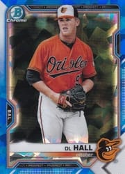 2021 Bowman Sapphire Edition Base Set DL Hall #BCP-122 card