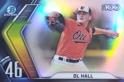 2022 Bowman Scouts' Top 100 DL Hall #BTP-46 card